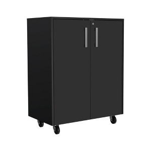 Depot E-Shop Multistorage Cabinet 35" H, two doors, two interior shelves, four wheels - 1 of 4