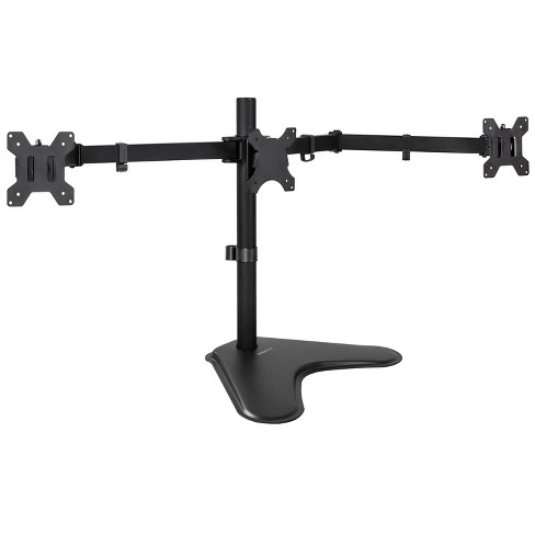 Mount-it! Triple Monitor Stand, 3 Monitor Stand Fits 19 - 27 Inch Computer  Screens, Free Standing Base, Three Heavy Duty Full Motion Adjustable Arms :  Target