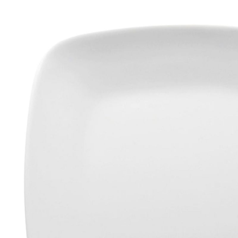 Smarty Had A Party 8.5" Solid White Flat Rounded Square Disposable Plastic Buffet Plates (120 Plates), 2 of 4