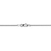 Black Bow Jewelry 14k White Gold 1mm Diamond Cut Round Wheat Chain Anklet - 3 of 4