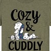 Boys' - Peanuts - Snoopy and Linus Cozy And Cuddly Short Sleeve Graphic T-Shirt - 2 of 4