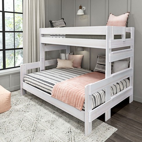 Max Lily Farmhouse Twin Xl Over Queen, Bunk Bed Plans Queen Over