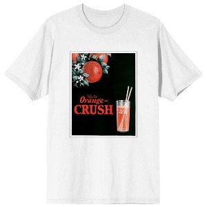 Ward's Orange Crush In A Glass Men's White Graphic Tee - 1 of 3