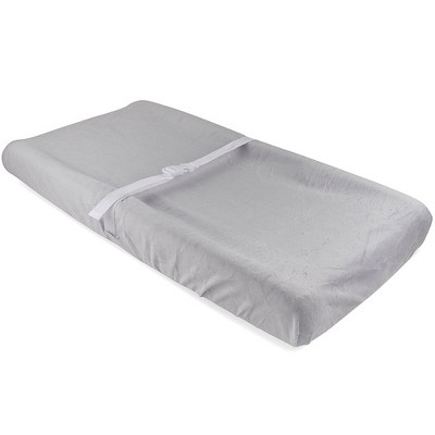 Ely's & Co. Baby Waterproof Changing Pad Cover - Cradle Sheet  100% Combed Jersey Cotton Grey Velvet 1 Pack
