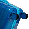 TopComfy Luggage 20 24 28 Inch Travel Suitcase Spinner Wheel Luggage Set Gradient Color Carry On Suitcase for Travel, Blue, 19.69"*11.61"*30.51" - 4 of 4