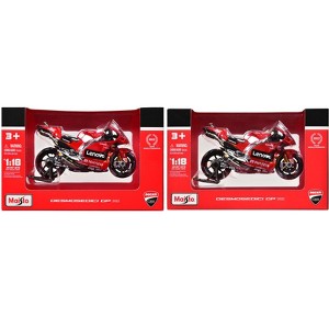 Ducati Desmosedici GP #43 & #63 "Ducati Lenovo Team" Champions "MotoGP World Championship" Set 1/18 Diecast Models by Maisto - 1 of 4