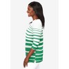 Jessica London Women's Plus Size Stretch Cotton Boatneck Tunic - 4 of 4