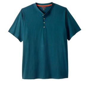Boulder Creek by KingSize Men's Big & Tall Heavyweight Short-Sleeve Henley Shirt - 1 of 4