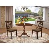 3-Piece Mahogany Finish Solid Wood Top Dining Room Set  (Seats-4) - 2 of 4