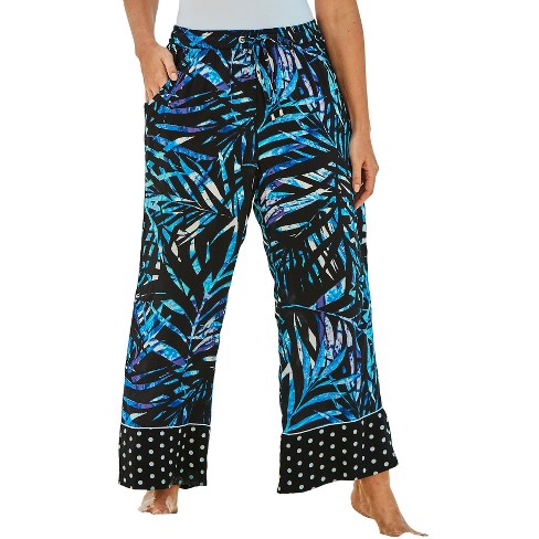 Swim 365 Women’s Plus Size Wide-leg Pant Swim Cover-up Pant, 22 - Blue ...