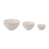 Melrose Stoneware Mistletoe Bowl (Set of 3) - image 2 of 4