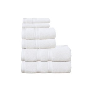 Home Weavers Elegance Essentials 550GSM 100% Cotton Zero Twist Super Absorbent Bath Towel Set - 1 of 4