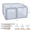 GOTGELIF 47"x47" Starry Print Baby Playpen Spacious & Secure Portable Playard - 2 of 4