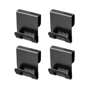 Unique Bargains S-shaped Metal Wall Mount Album Picture Hanging Clips Black 0.71" x 0.59" x 0.014" 200 Pcs - 1 of 4