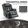 ChicFurnit Living Room Chair Arm Accent Chair Genuine Leather/Faux Leather 350LBS Dual Motor Lift Recliner Massage Heat Elderly Chair for Living Room - 2 of 4