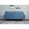 Linen Sofa Modern Couch Comfy Loveseat with Wooden Legs for Living Room, Bedroom, Office - 4 of 4