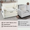 ORRD 41.7" Oversized Upholstered Sofa Chair with Pillow, Beige - 3 of 4