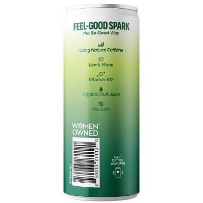 So Good So You Sparkling Focus Watermelon Mint Organic Adaptogen Drink - 8.4 fl oz