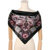 Elerevyo Women's Satin Large Paisley Symmetric Silk Square Scarf Head Wrap Bandanas 35.4" X 35.4" - 2 of 4
