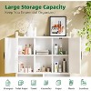 Simple Trending Over The Toilet Storage Cabinet, Heavy Duty Bathroom Organizer Shelf with Adjustable Shelf and Doors, White - 3 of 4