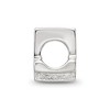 Black Bow Jewelry Sterling Silver Block Style, Number 4 Bead Charm - 2 of 4