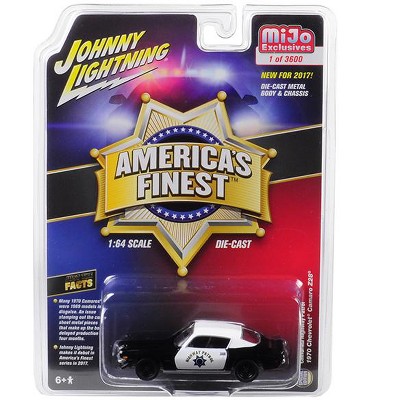 1970 Chevrolet Camaro Z28 California Highway Patrol CHP Black & White Ltd Ed 3600 pcs 1/64 Diecast by Johnny Lightning