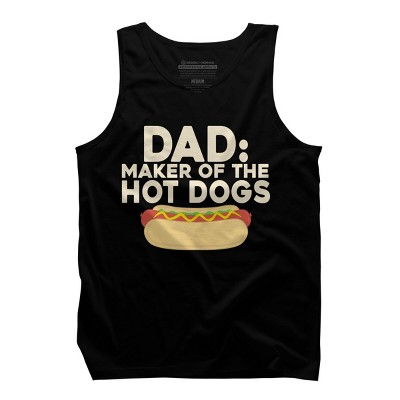 Men's Design By Humans Dad Maker Of The Hotdogs By MeowShop Tank Top