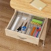 LunaLulinlk 7 Component Expandable Utensil Drawer Organizer Cutlery Tray Silverware Flatware Storage Divider - 4 of 4