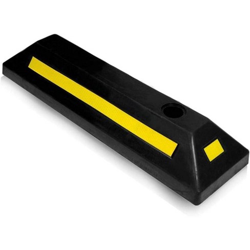 Zone Tech Heavy Duty Rubber Car & Truck Parking Wheel Stop Guide ...