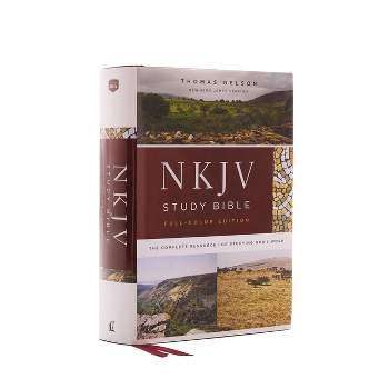 NKJV Study Bible, Hardcover, Full-Color, Red Letter Edition, Comfort Print - by  Thomas Nelson