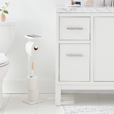 Freestanding Toilet Paper Holders : Bathroom Storage & Organization ...