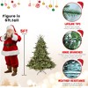 COWLOWN Pre-Lit Christmas Tree, Wide Base Hinged Artificial Tree for Spacious Areas, Metal Stand Included - 4 of 4