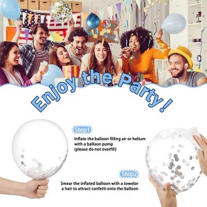 COZONY Blue Balloon Arch Garland Kit, Ocean Macaron Latex Confetti Balloons for Baby Shower Wedding Party Decor - 1 of 4