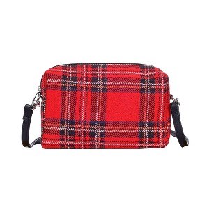 Signare USA Royal Stewart Tartan Plaid Red Hip Length Shoulder Bag - 1 of 4
