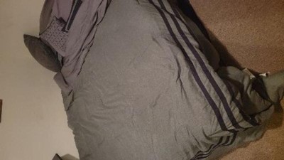 Queen 8pc Sanford Hotel Comforter Set Gray/black - Threshold™ : Target