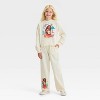 Girls' Moana 2 Dreamy Fleece Sweatshirt - Ivory - 4 of 4