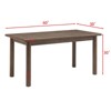 NicBex Dining Table 60" Modern Minimalist Rectangular Wooden Dining Table for Dining Room - 3 of 4