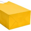 Blue Panda 25 Pcs Yellow Kraft Paper Gift Bags, Party Favor Bags with Handles, 5x3x9 In - 4 of 4
