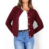 Women's Knit Cardigan Sweaters Casual Long Sleeve Open Front Button Down Trendy Jackets Outerwear - 3 of 4