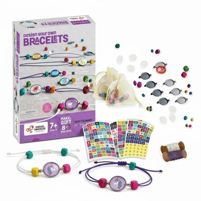 NAYSAYE Design Your Own Bracelets Jewelry Making Craft Activity Kit for Girls Creativity and Play, Multicolor, 10.5"*8.5"*1.8"