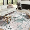 Coucheta Modern Abstract Washable Rug, Non-Slip Non-Shedding Carpet, Soft Faux Wool Low Pile Mat for Living & Dining Room, Bedroom, Office - 2 of 4