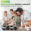 NutriChef 4-Piece 12-Cup Non-Stick Muffin Baking Pans with Parchment Liners NC2TRCP4X2 - Black - 2 of 4