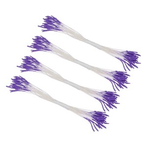 Unique Bargains DIY Crafts Wedding Floral Picks Artificial Flower Stamen Kit 100 Pcs - 1 of 4