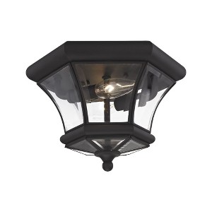 Livex Lighting Monterey/Georgetown 2 - Light Flush Mount in  Black - 1 of 2