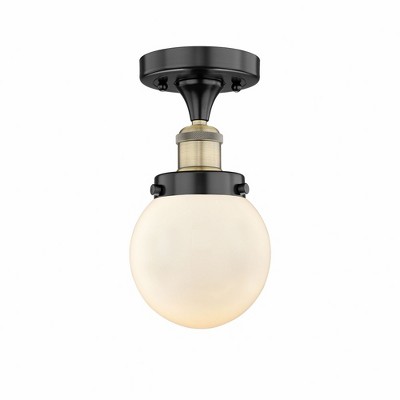 Beacon - 1 Light Semi-Flush Mount In Industrial Style-8.25 Inches Tall and 6.5 Inches Wide