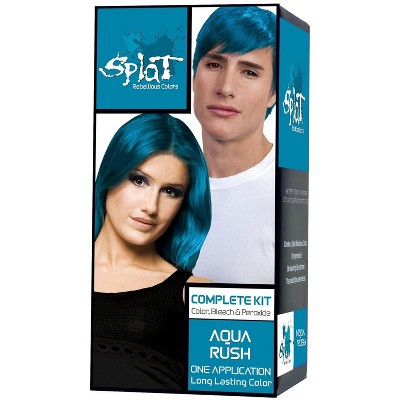 Splat Semi Permanent Hair Dye Kit  Aqua Rush