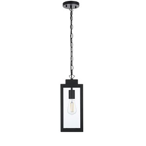 Elegant Lighting Hilton 6 Inch Outdoor Pendant in Black - 1 of 4