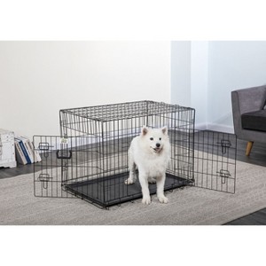 Go Pet Club 2 Door Foldable Metal Dog Crate 19" to 54" Long MLD-19 - 1 of 2