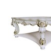 50" Vendome Coffee Table Antique Pearl Finish - Acme Furniture: Elegant Square Design, Scrolled Legs, No Assembly Required - 3 of 4