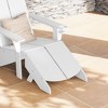 WestinTrends Riviera Modern HDPE Plastic Folding Patio Adirondack Ottoman - 2 of 4